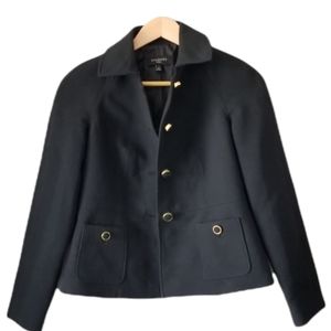 Talbots Black Blazer Detailed Buttons